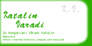 katalin varadi business card