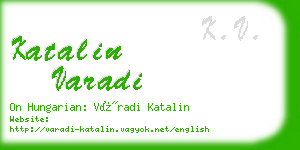 katalin varadi business card
